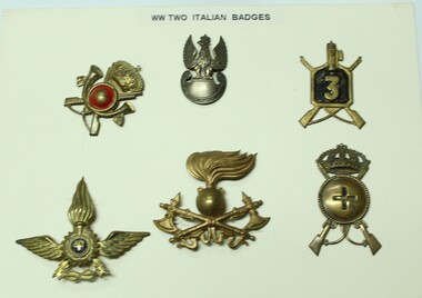 Badges  Italian, circa WW2