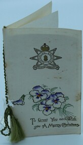 WW1 Christmas card. Australian Engineers