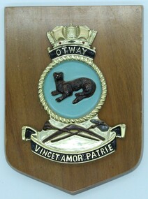 Ward Room Plaque HMAS Otway, C 1940