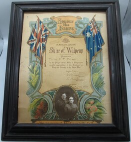 Framed Object Certificates, 1920