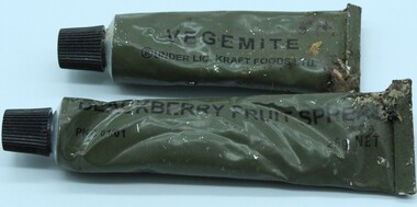 Equipment - Vietnam rations- food tubes, Circa 1965-70