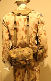 Uniform - Camoflague uniform and back pack, 1993