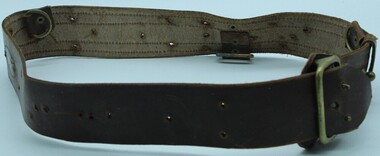 Uniform - Leather Sam Brown belt with brass buckle
