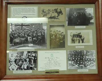 Work on paper - Framed object  Navy, HMAS Sydney