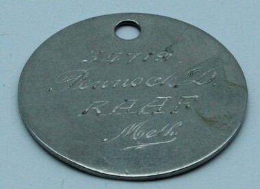 Uniform   Dog Tag  RAAF, C WW2