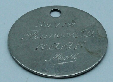 Uniform - Uniform   Dog Tag  RAAF, C WW2