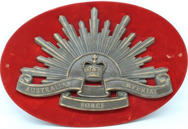 Plaque - Shield, AIF, Circa 1914