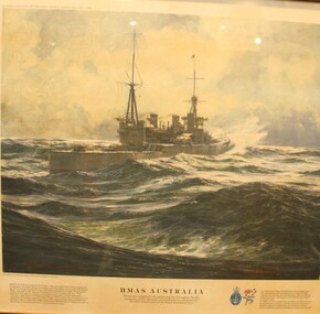 Painting - HMAS Australia, Morrison Collections, 1986