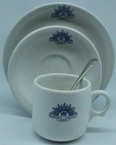 Souvenir - Souvenir-Cup and saucer set, Bristile Hotel and China ware, Circa 1970