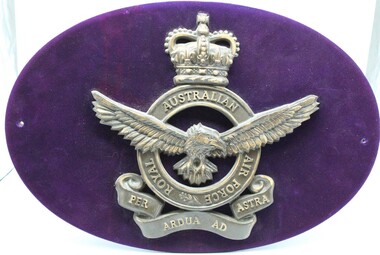 Plaque - Shield plaque, Austrakian Air force, Circa 1970
