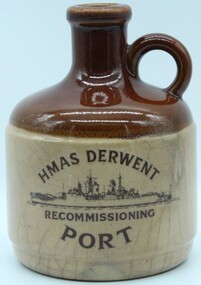 Souvenir - Souvenir  Navy Port Bottle, HMAS Derwent, Brown Bros