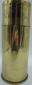Ammunition - shell case, Brass shell casing, 1970