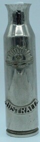 Trench Art - Ammunition, Chrome plated shell casing