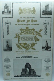 Printed Display item, c 1921