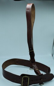 Uniform - Sam Browne, leather belt with shoulder strap, C 1960
