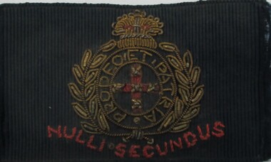 Badges, Victorian cloth badge, c 1900
