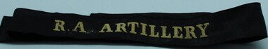 Uniform  Tally band, R A Artillery, pre WW1 early 1900s