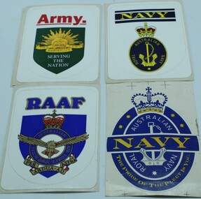 Badge, Adhesive Stickers depicting Australias services