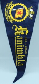 Souvenir  Navy Pennant, HMS - HMAS Kanimbla, C 1950