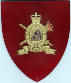 Plaque - Souvenir Plaque  Norwood Cadets, Norwood cadets