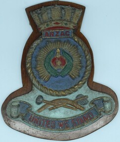 Souviner Plaque HMAS Anzac