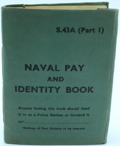 Book, Naval Pay and Identity Book