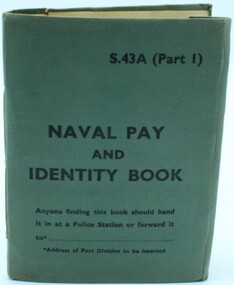 Book, Naval Pay and Identity Book