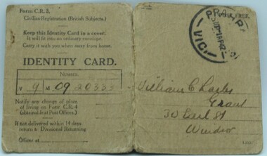 Booklet, Identity Card