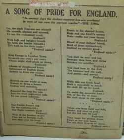Document, A song for pride of England