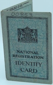 Document ID card WW2, National Registration Identity Card