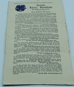 Booklet, Seven Little Booklets