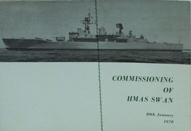 Document, Commissioning of HMAS Swan, 1970