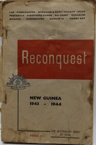 Book - WW2, Reconquest New Guinea 1943 - 1944, c 1945