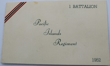 Document - Card, Christmas Card from Pacific Island Regiment, 1952
