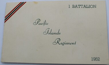 Document - Card, Christmas Card from Pacific Island Regiment, 1952