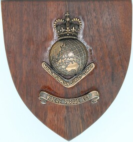 Souvenir - Wooden Plaque, Royal Australian Survey Corps