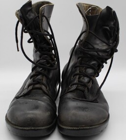 Uniform - Army Boots, Black lace up boots
