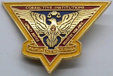 Badge - Shield, Corrective Services Papua New Guinea badge