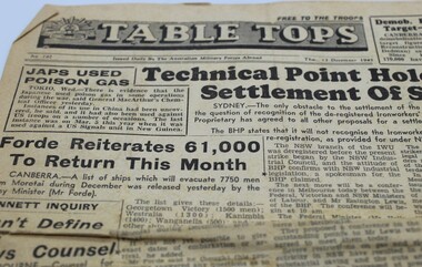 Document, Table Tops Newspaper