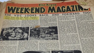 Work on paper - Argus newspaper articles