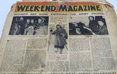 Work on paper - Argus newspaper articles