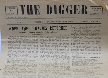 Work on paper - Table tops newspaper