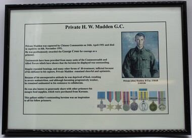 Photograph - Private H G Madden GC