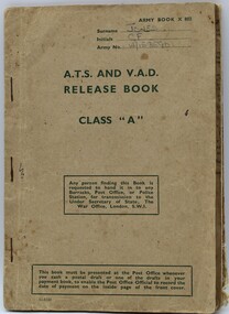 Work on paper - Books, Soldiers service and pay book