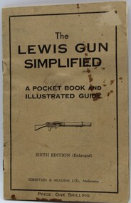 Work on paper - The Lewis Gun Simplified, Booklet