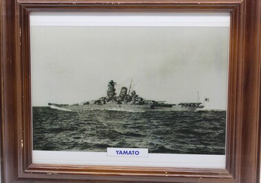 Photograph - Yamato picture, Japanese warship
