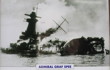 Photograph - Framed ship, Admiral Graf Spee