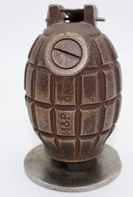 Souvenir - Grenade, attached to metal base