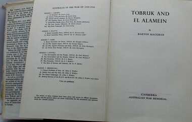 Book - Tobruk and El Alamein