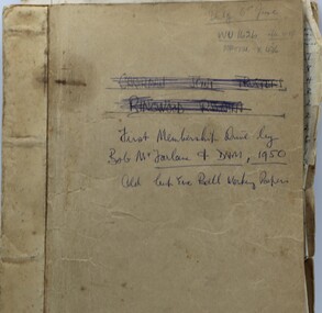 Work on paper - membership records, document